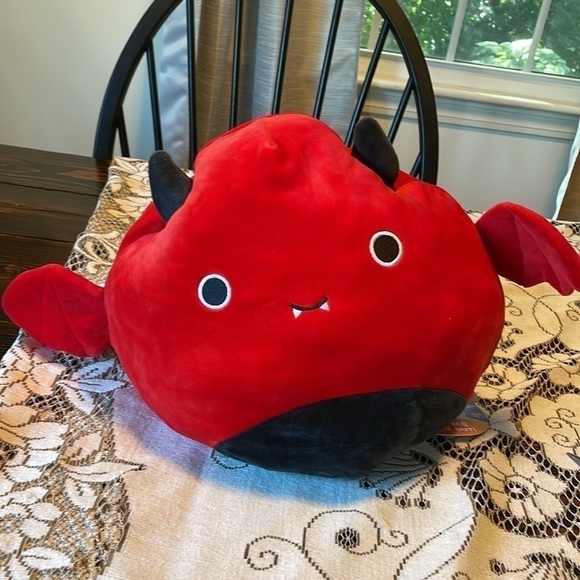 Squishmallows 2021 Flip A Mallows Tally Cat Witch/Dante Devil Bat Halloween - Picture 2 of 8